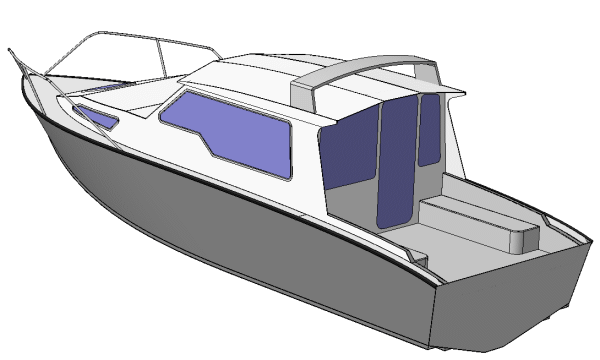 Декоративная лодка в интерьере
